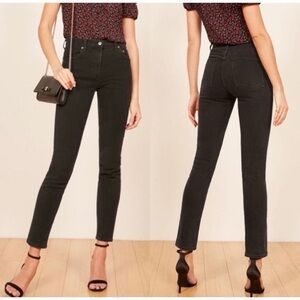 Reformation Black High Rise Jeans